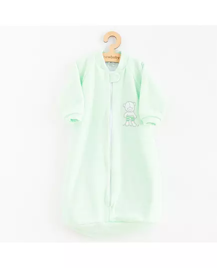 Slaapzak - Terry - Teddybeer - Mintgroen - Maat 80 (9-12 maanden)