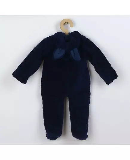 Babypyjama - Donkerblauw - Pinguïnapplicatie - Maat 68 (4-6 maanden)