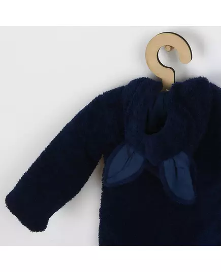 Jumpsuit - Donkerblauw - Winter - Maat 74 (6-9 maanden)