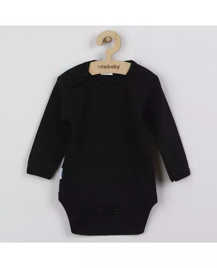 Baby Romper - Zwart - Lange Mouwen - Katoen - Drukknopen