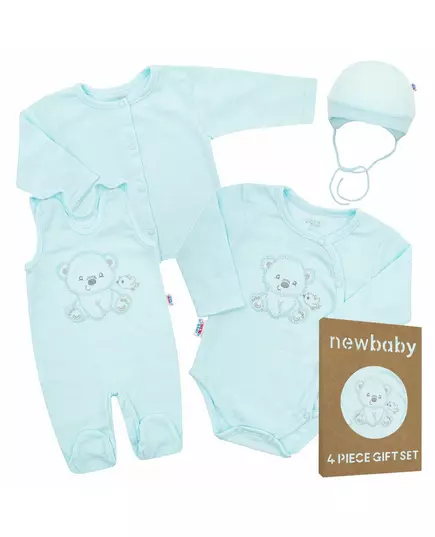 Baby Clothing - 4 Piece Gift Set - Lichtblauw - Berenprint