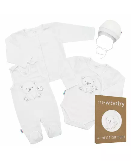 Babyset - 4-delig - Jasje, romper, mouwloze romper, mutsje