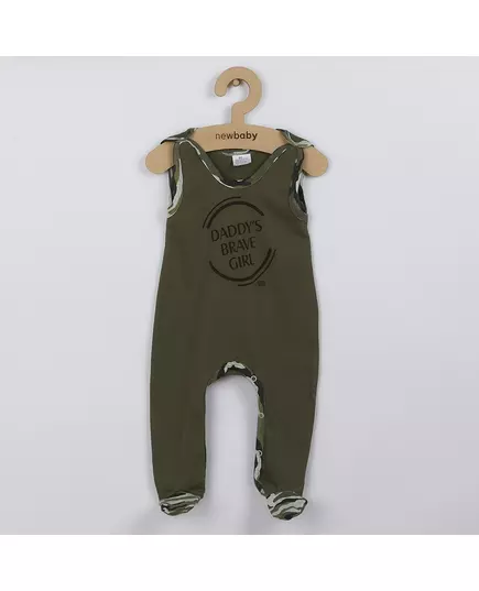 Baby Onesies - DADDY'S BRAVE GIRL - Camouflage - Katoen