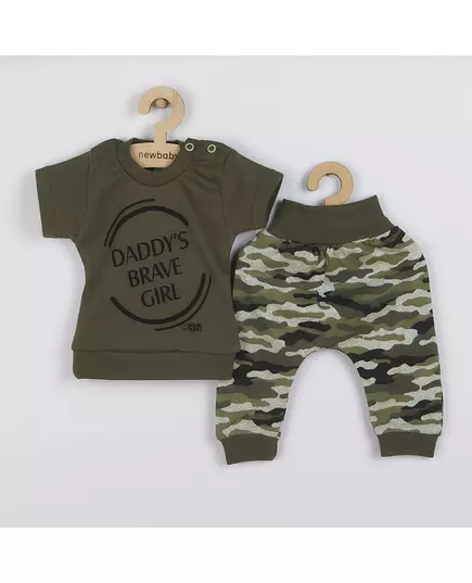 Babyset - 2-delig - T-shirt met tekst "Daddy's Brave Girl"