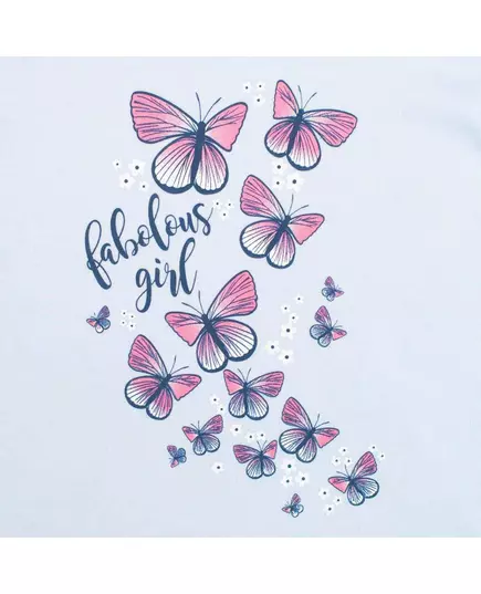 Baby T-shirt met rok - lichtblauw T-shirt - donkerblauwe rok