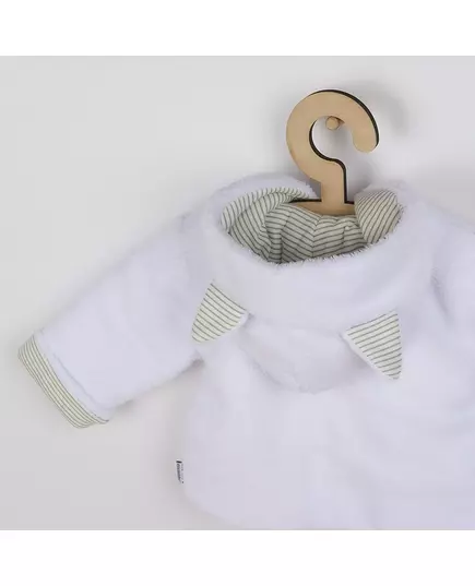 Babyjack - Luxe winterjas met capuchon - White Wellsoft