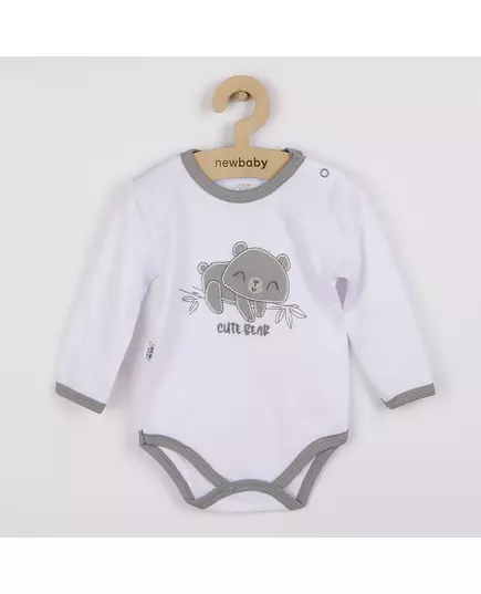 Babykleding - Baby romper - Lange mouwen - Geborduurde beer