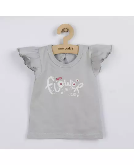 Kleding - Babyset - T-shirt met korte mouwen - Broek met bloemen