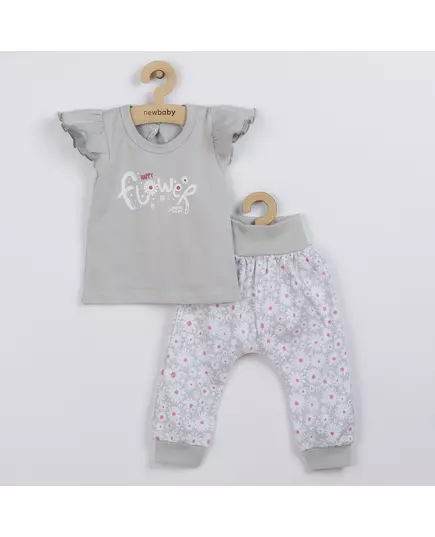 Babykleding - 2-delige set - Grijs - 100% katoen - Maat 68 (4-6 maanden)