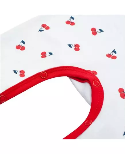 babykleding - onesie - maat 86 (12-18m) - 100% katoen - kersenpatroon