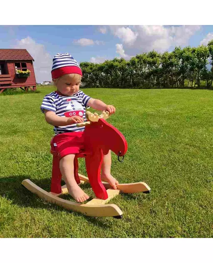 Baby set - T-shirt en korte broek - gestreept en effen rood