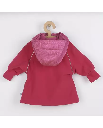 Softshell baby jacket - roze - maat 74 (6-9 maanden) - waterafstotend