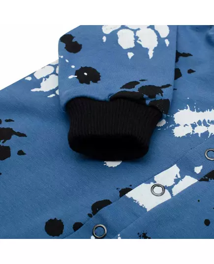Baby jumpsuit - Hoofddoek met oortjes - Katoen - Blauw