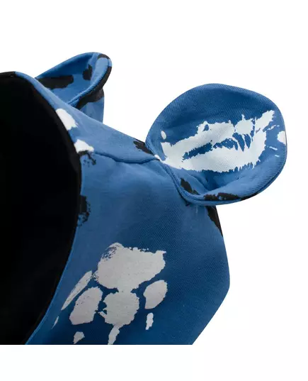 Overals - blauw met verfspetters - capuchon met oortjes