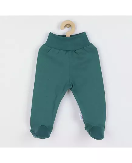 Babybroek - Groen - Voetjes - Brede tailleband - 100% katoen