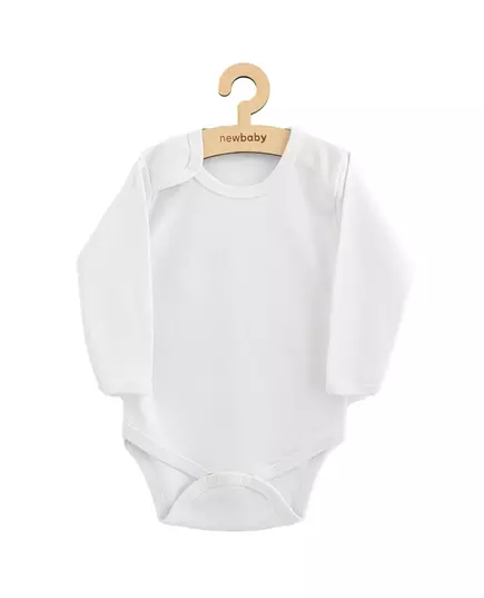 Baby bodysuit - Lange mouwen - Wit - Maat 68 (4-6m) - 100% katoen