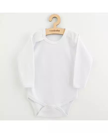 Baby romper - Lange mouwen - 100% Katoen - Drukknopen - Wit