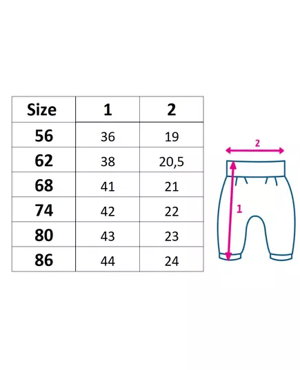 Baby Sweatpants - Blauw - Katoen - Maat 56 (0-3 maanden)