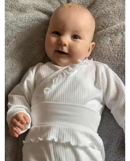 Babykleding - 2-delige set - Romper met lange mouwen - Broek met elastische taille