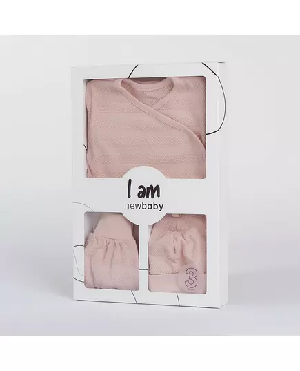 Baby Kleding Set - 3-Delige Set - Maat 62 (3-6m) - Zachtroze