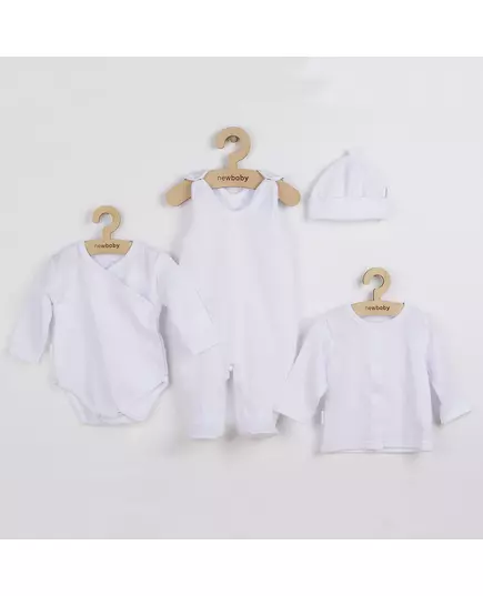 Babykleding - 4-delige set - Wit - Maat 56 (0-3 maanden)