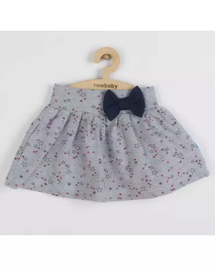 Kleding - 3-delige meisjesset - Grijze top - Rok met sterren