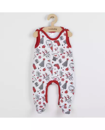 Babyromper - Mouwloos - Maat 68 (4-6 maanden) - Kerstmotief