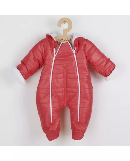 Jumpsuit - Rood - Gewatteerd - Maat 62 (3-6 maanden) - Winterkleding