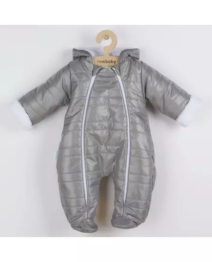 Jumpsuit - Grijs - Capuchon met Oren - Maat 68 (4-6 maanden)