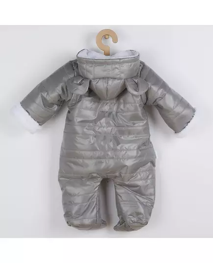 Jumpsuit - Grijs - Capuchon met Oren - Maat 68 (4-6 maanden)