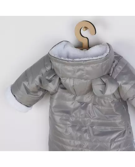 Jumpsuit - Grijs - Capuchon met Oren - Maat 68 (4-6 maanden)