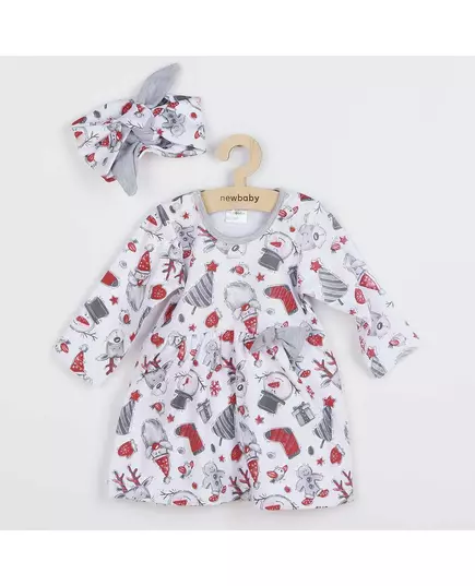Babykleding - Jurkje met lange mouwen - Jurk met hoofdband