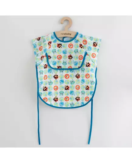 slabbetje - 42x35 cm - met dierenprint - klittenbandsluiting