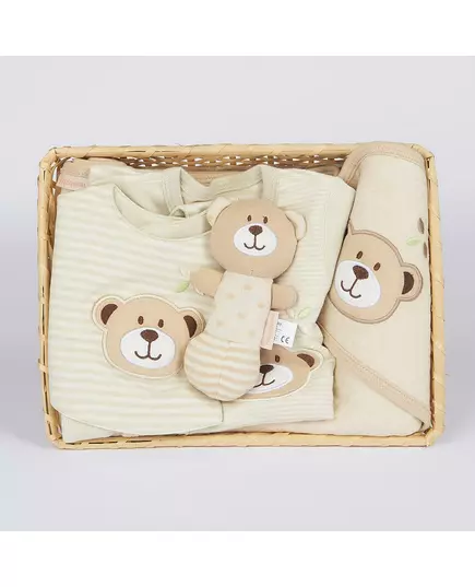 Baby Gift Set - 4-Piece - Biologisch Katoen - Beige - Jumpsuit