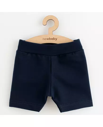 Baby shorts - donkerblauw - maat 56 (0-3 maanden) - 95% katoen, 5% elastaan