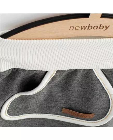 Baby kledingset - Grijs shirt met teddybeer - Lange mouwen