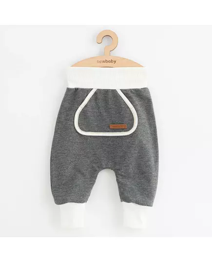 Babyoutfit - Donkergrijs shirt - Beertjes-print - 2-delige set