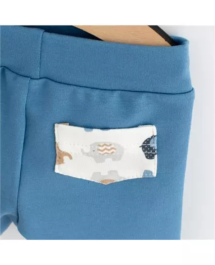 Baby Shorts - Katoen - Maat 56 (0-3 maanden) - Blauw - Elastische Tailleband