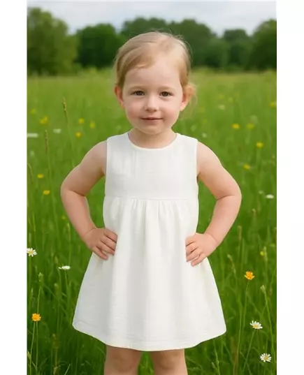 Kinderjurk - Baby Katoen Dress - Katoenen stof - Mouwloos
