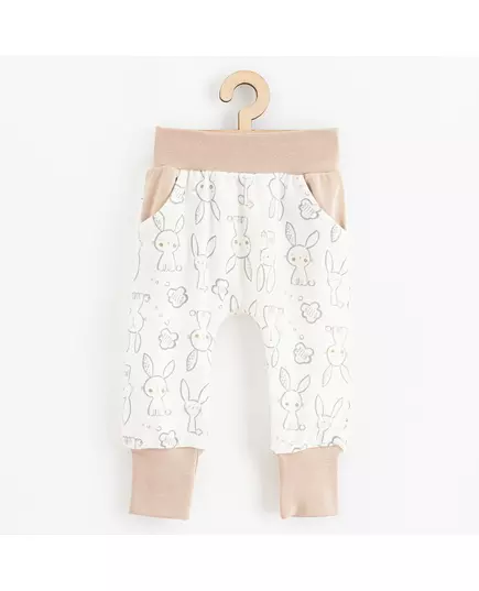 Sweatpants - Baby Cotton - Schattige konijntjes - Maat 62 (3-6 maanden)