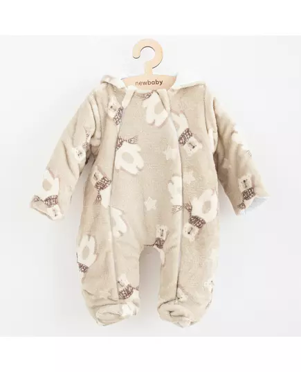 Baby Jumpsuit - Wellsoft - Polar Bear - Capuchon - 0-3 Maanden