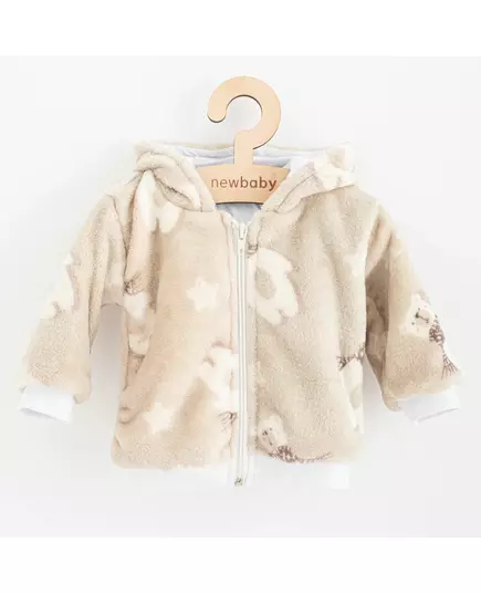 Baby Hoodie - Wellsoft - Beige - Maat 80 (9-12 maanden)