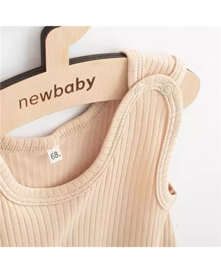 Baby Romper - Praktisch - Beige Katoen - Maat 74 (6-9 maanden)
