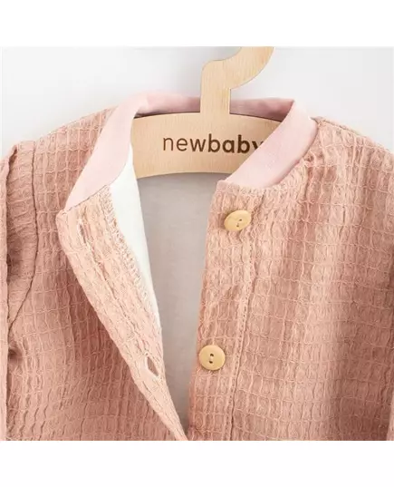 Baby Katoen Coat - Lichtroze - 100% Katoen - Maat 80 (9-12 maanden)