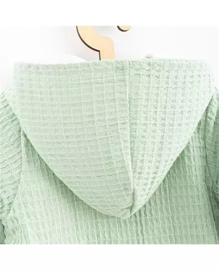 Baby Jumpsuit - Katoen - Met capuchon - Sage - Maat 80 (9-12m)