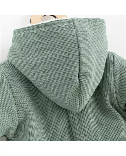 baby jumpsuit - mint groen - met capuchon - maat 56 (0-3 maanden)