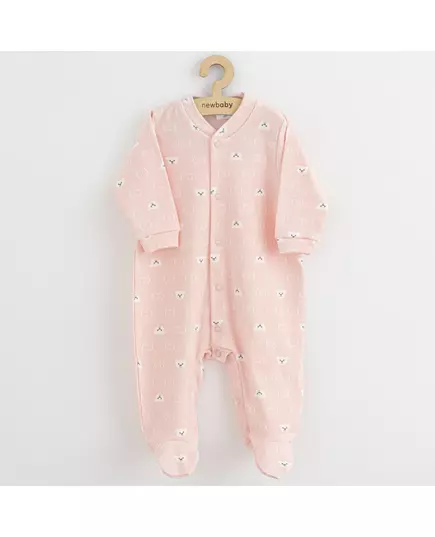 Babyromper - Lange mouwen - Roze - 0-3 maanden - Katoen