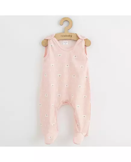 Baby romper - Maat 68 - Wit - Met teddybeerafdruk - Drukknopen schouders en onderzijde