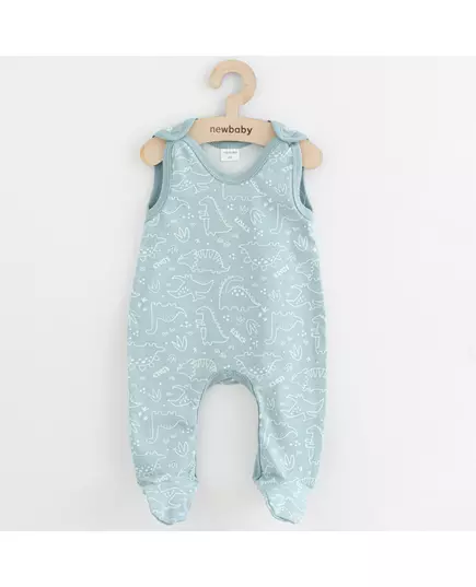 Baby Romper - Lichtblauw - Dino Patroon - Maat 74 (6-9 maanden)