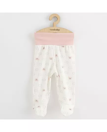 Babybroekje - Wit met beertjes en letter C - Maat 74 (6-9 maanden)